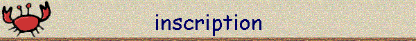 inscription
