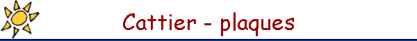 Cattier - plaques